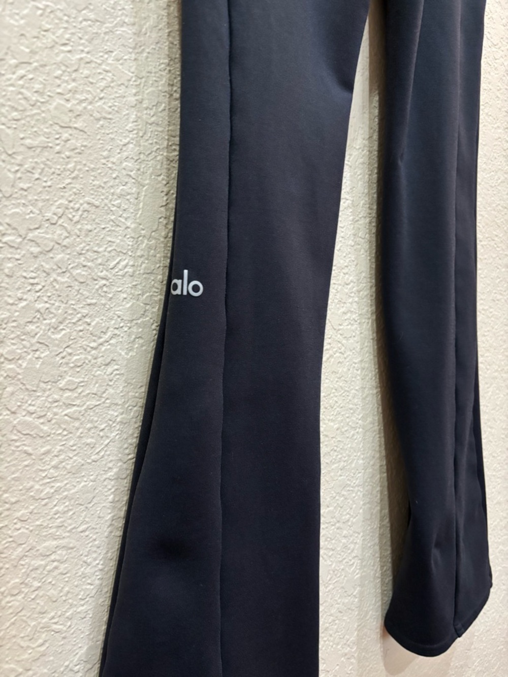 Alo Yoga High-Waist Zip It Flare Legging - Black Size Small Gym Athleisure - Picture 12 of 14